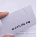 Cartão de presente da NFC Braille para pessoas cegas